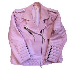 Pink Women's Biker Jacket